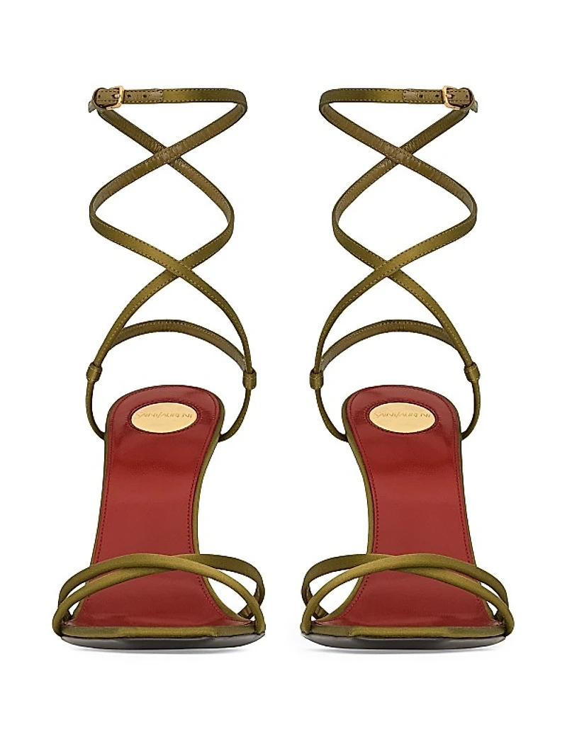 Opyum Sandals in Satin Crepe