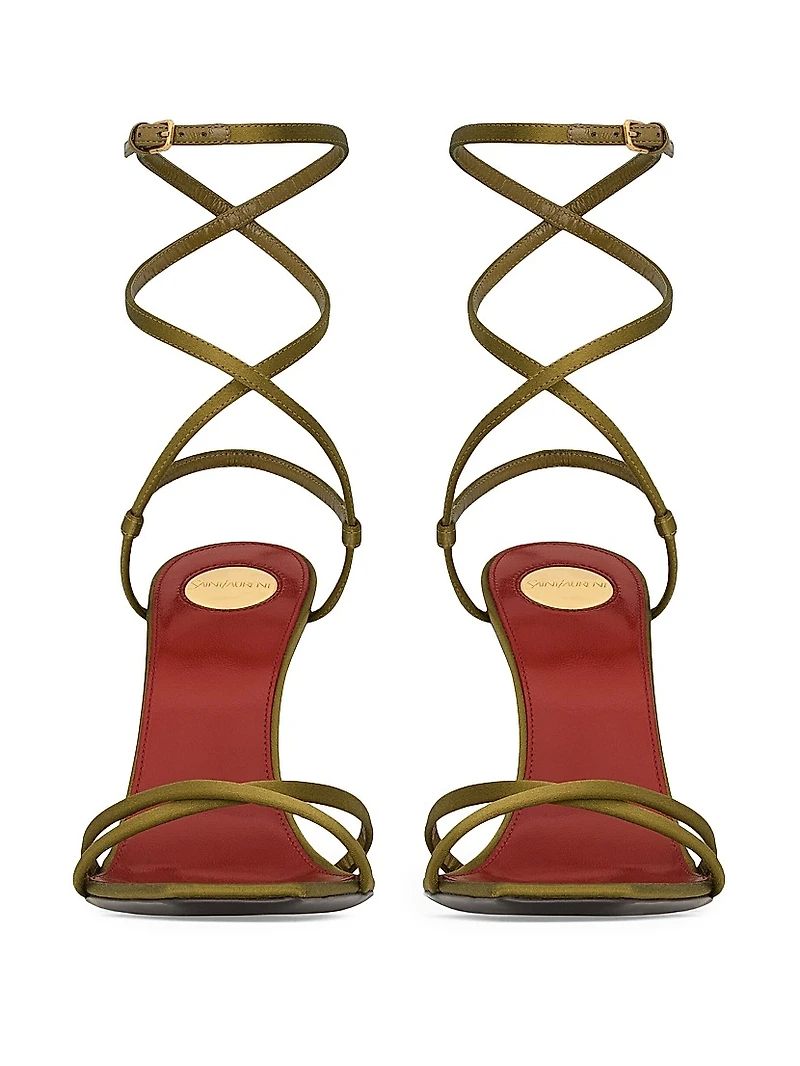 Opyum Sandals in Satin Crepe