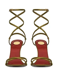 Opyum Sandals in Satin Crepe