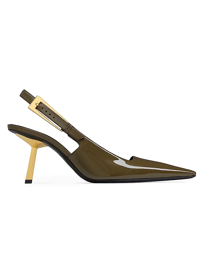 Lee Slingback Pumps Patent Leather