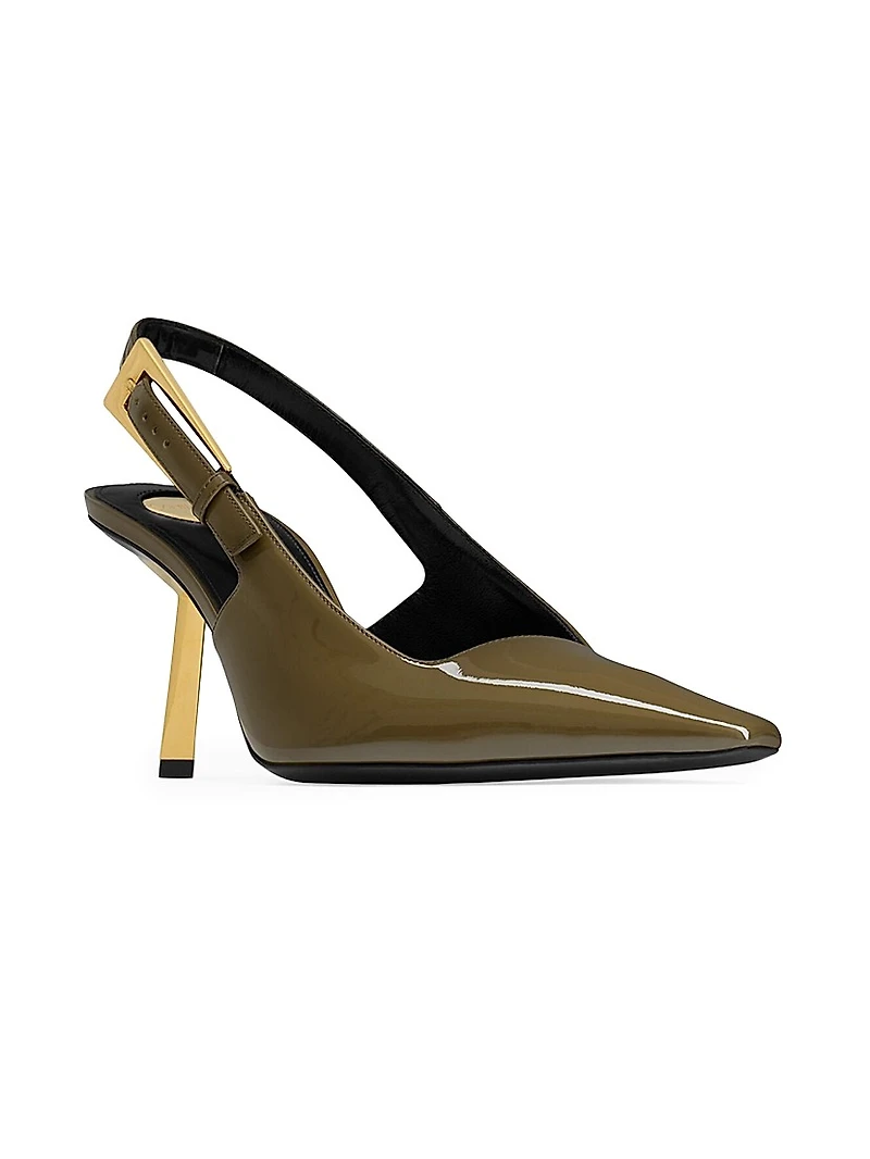 Lee Slingback Pumps Patent Leather