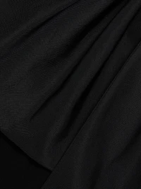 Bow-Detailed Crepe Taffeta Halter Gown