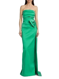 Strapless Bow Gown