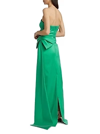 Strapless Bow Gown