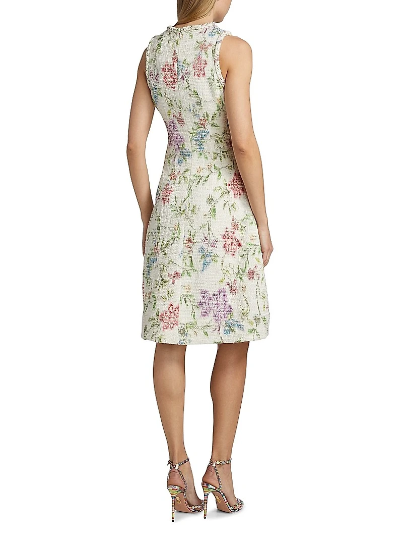 Floral Tweed Dress