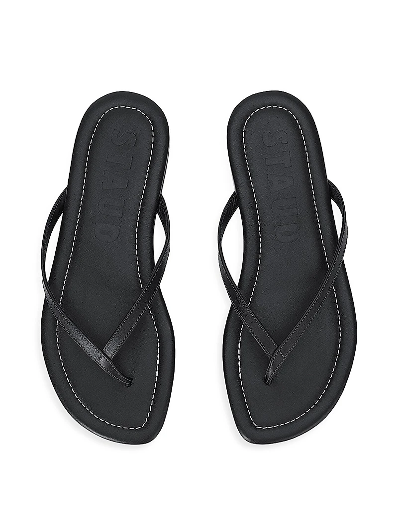Freja Leather Flip-Flops