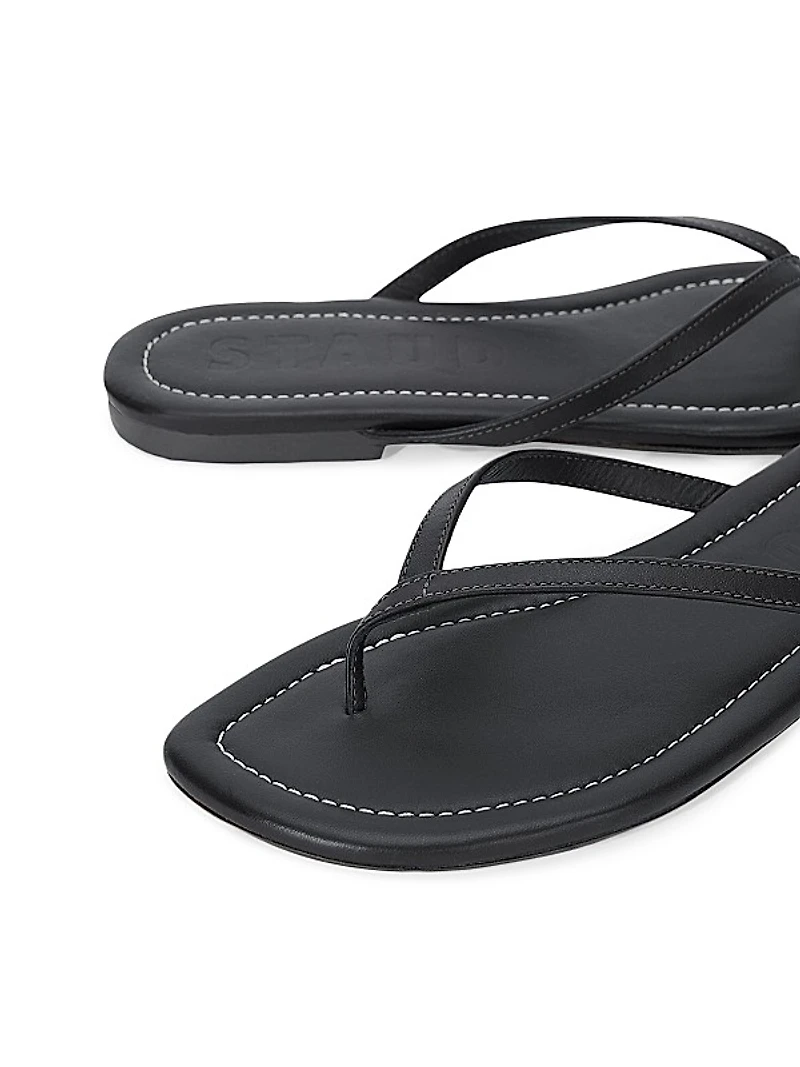 Freja Leather Flip-Flops