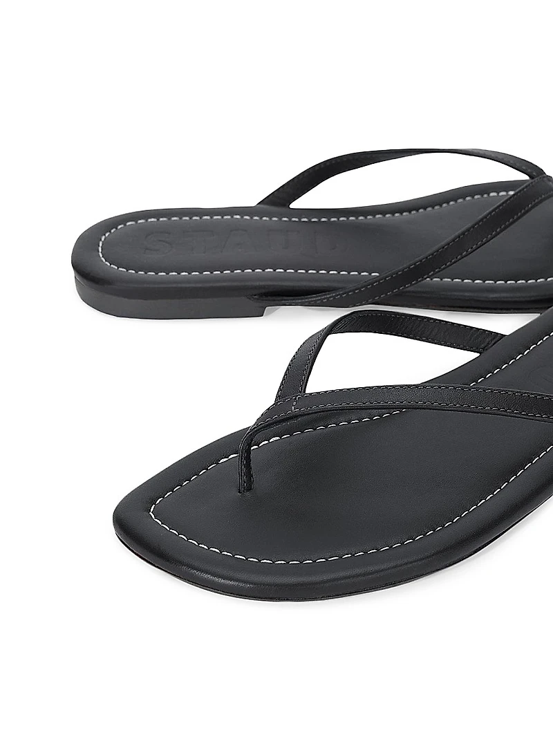 Freja Leather Flip-Flops