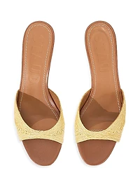 Brigitte 55MM Raffia Slip-On Sandals
