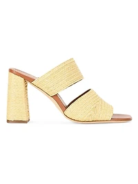 Skylar 90MM Raffia Slip-On Sandals