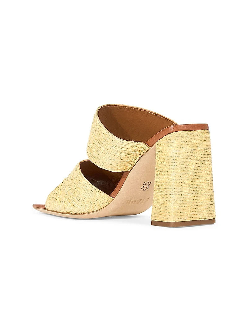 Skylar 90MM Raffia Slip-On Sandals