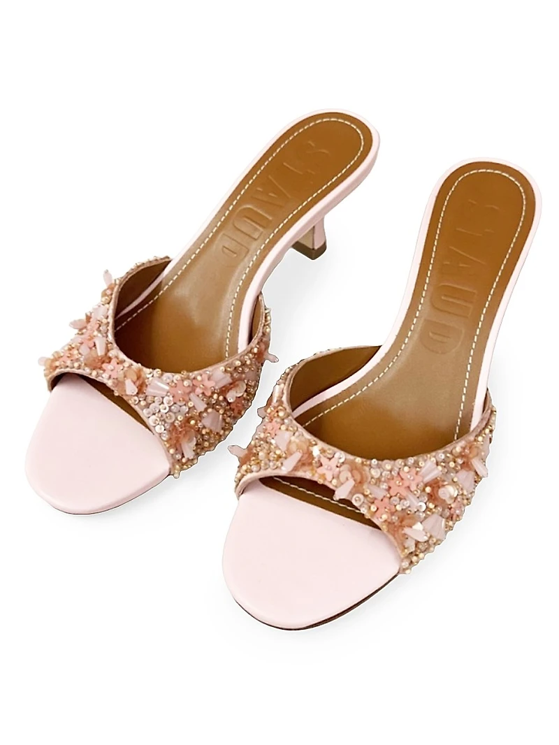 Brigitte Embellished 55MM Mules