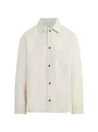 Linen-Cotton Shirt Jacket