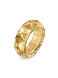 Pyramid Band Ring 18K Yellow Gold