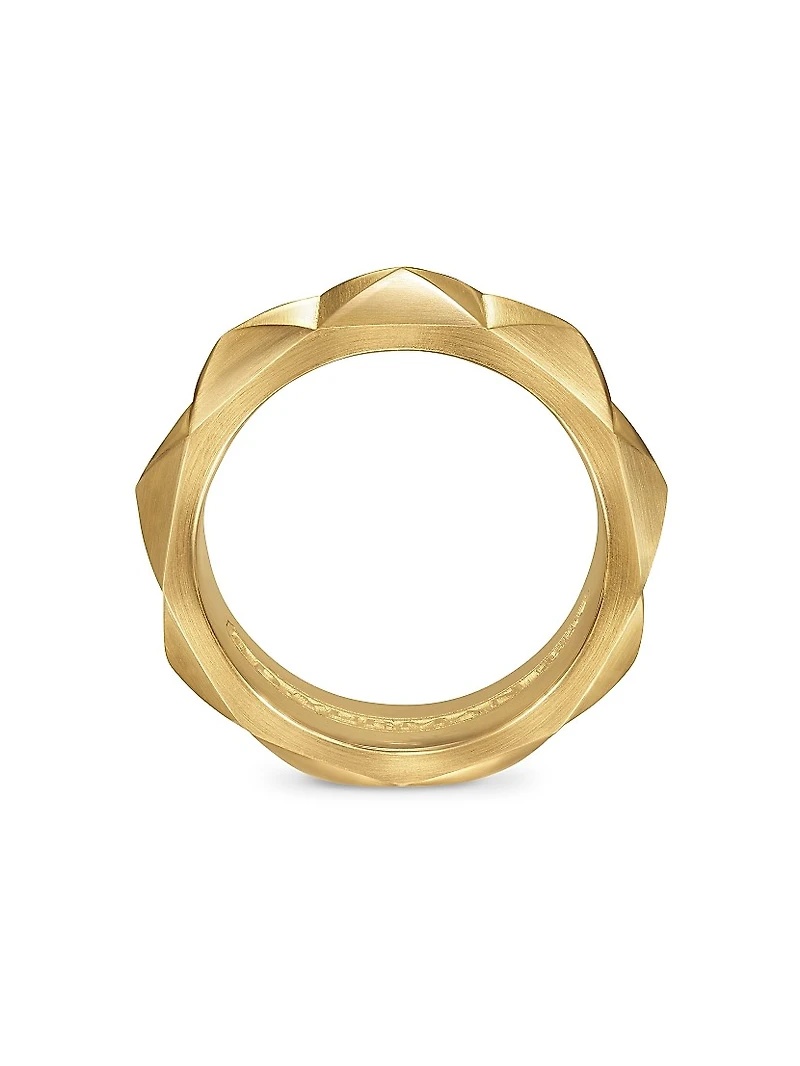 Pyramid Band Ring 18K Yellow Gold