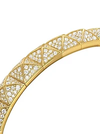 Pyramid Cuff Bracelet in 18K Yellow Gold