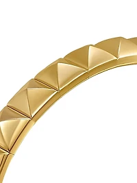 Pyramid Cuff Bracelet in 18K Yellow Gold, 8MM