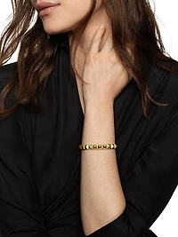 Pyramid Cuff Bracelet in 18K Yellow Gold, 8MM