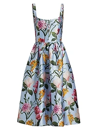 Olena Floral Midi-Dress
