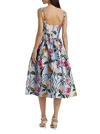 Olena Floral Midi-Dress