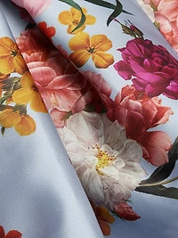 Brooke Floral Pleated Mikado Gown