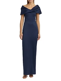 Viveca Off-The-Shoulder Gown