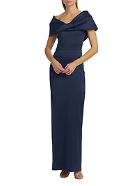 Viveca Off-The-Shoulder Gown