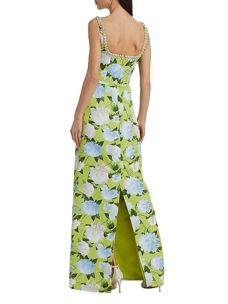 Lana Floral Embellished Gown