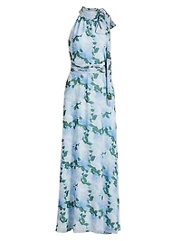 Kayla Floral Halterneck Gown