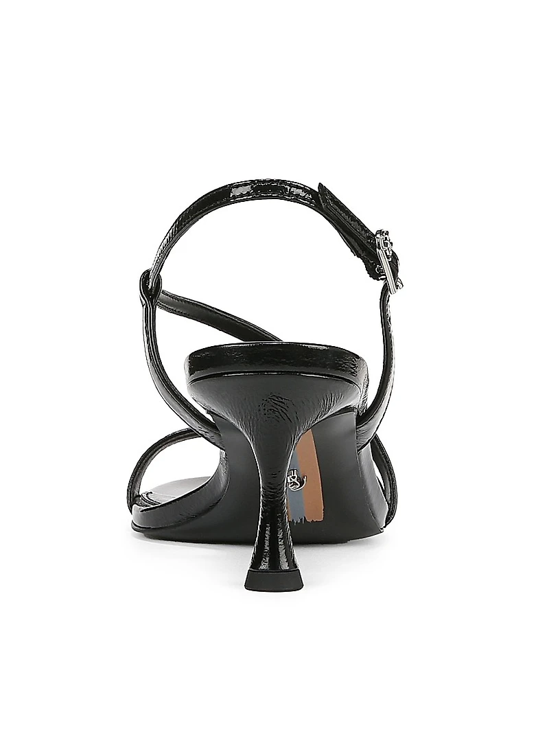 Prance 65MM Patent Leather Strappy Sandals