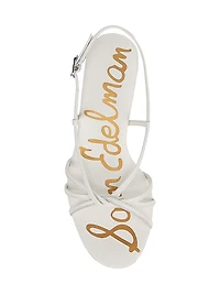 Cressa 45MM Leather Slingback Sandals