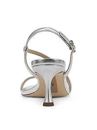 Prance 65MM Metallic Leather Strappy Sandals