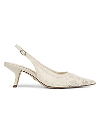 Bianka 65MM Mesh Slingback Pumps