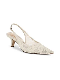 Bianka 65MM Mesh Slingback Pumps