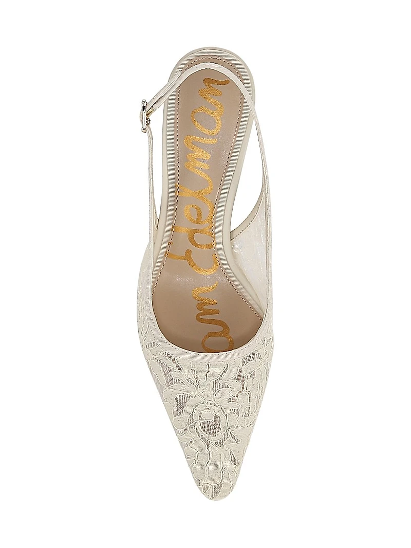 Bianka 65MM Mesh Slingback Pumps