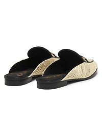 Linnie Weave Mule Loafters