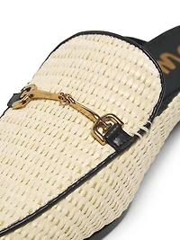 Linnie Weave Mule Loafters