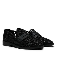Alexa Macramé Woven Penny Loafers