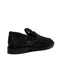Alexa Macramé Woven Penny Loafers