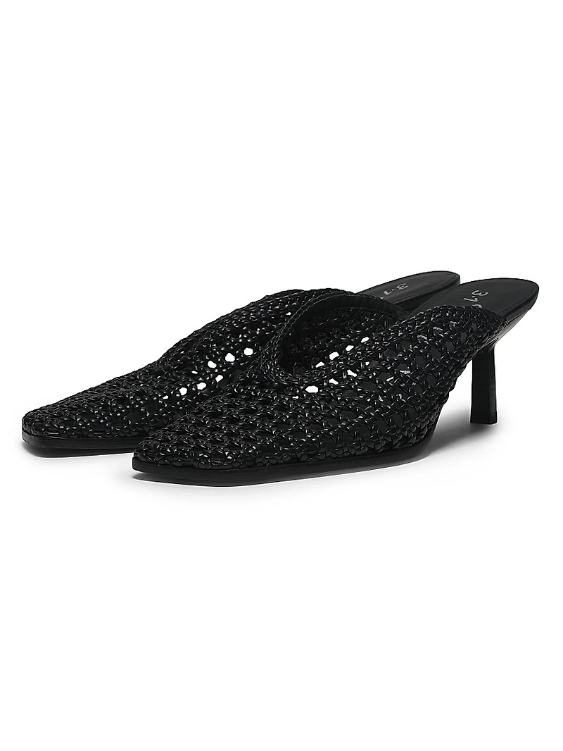 ID Macramé 65MM Leather Mules