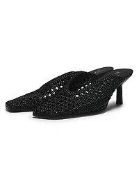 ID Macramé 65MM Leather Mules
