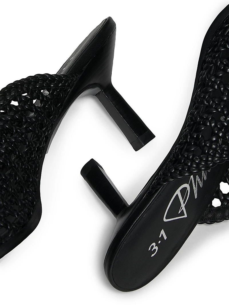 ID Macramé 65MM Leather Mules