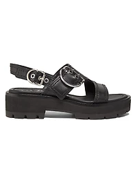 Z-Strap Lug-Sole Leather Sandals