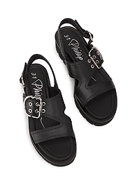 Z-Strap Lug-Sole Leather Sandals