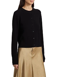 Wool & Cashmere Button-Front Cardigan