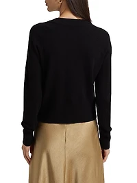 Wool & Cashmere Button-Front Cardigan