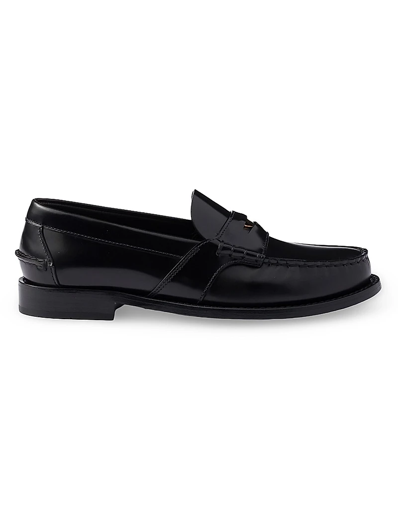 Women's Brushed Leather Loafers