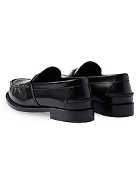 Women's Brushed Leather Loafers