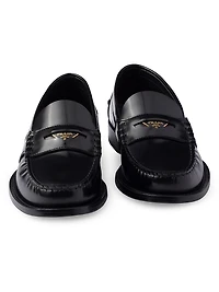 Women's Brushed Leather Loafers