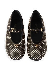 Nappa Leather Ballerinas with Studs